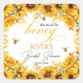 彼女のハニーブライダルシャワーが見つかった スクエアシール (正面)