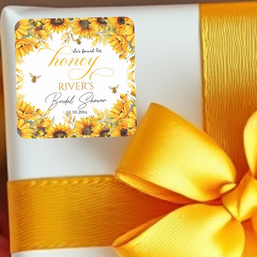 彼女のハニーブライダルシャワーが見つかった スクエアシール