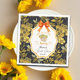 彼女のハニーブライダルシャワーが見つかった スタンダードカクテルナプキン