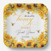 彼女のハニーブライダルシャワーが見つかった ペーパープレート (正面)