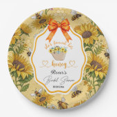 彼女のハニーブライダルシャワーが見つかった ペーパープレート (正面)