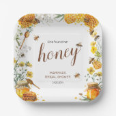 彼女のハニーブライダルシャワーが見つかった ペーパープレート (正面)