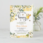 彼女のハニーブライダルシャワーの招待状 招待状 (スタンド正面)