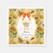 彼女のハニーブライダルシャワー スタンダードカクテルナプキン (正面)