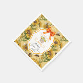 彼女のハニーブライダルシャワー スタンダードカクテルナプキン (角)