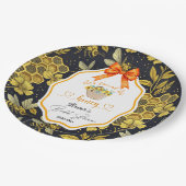 彼女のハニーブライダルシャワー ペーパープレート (アングル)