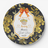 彼女のハニーブライダルシャワー ペーパープレート (正面)