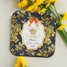 彼女のハニーブライダルシャワー ペーパープレート