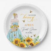 彼女のハニーブライダルシャワー ペーパープレート (正面)