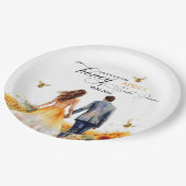 彼女のハニーブライダルシャワー ペーパープレート (アングル)