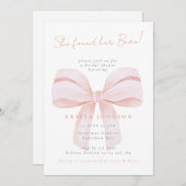 彼女のハンサムな恋人 発見！ ブライズシャワー 招待状 (正面/裏面)