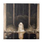 彼女のハートのヴィンテージのファンタジーのおとぎ話を捜すこと タイル (正面)