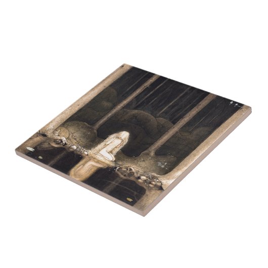 彼女のハートのヴィンテージのファンタジーのおとぎ話を捜すこと タイル (側面)