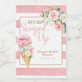 『彼女のハートはゲットだ！』カスタム MINI ストライプ ワインラベル (シングルラベル)