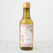 『彼女のハートはゲットだ！』カスタム MINI ストライプ ワインラベル (正面)