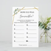 彼女のバイリンガルブライダルシャワーゲームは何歳だった (スタンド正面)