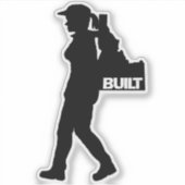 彼女のバックパッキングアイダホビニルデカール シール (正面)