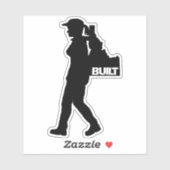 彼女のバックパッキングアイダホビニルデカール シール (シート)