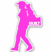 彼女のバックパッキングアイダホビニルデカール シール (正面)