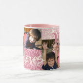 彼女のパーソナライズされたための写真コラージュ マグカップ (中央)