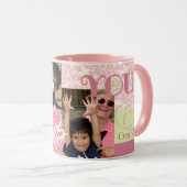 彼女のパーソナライズされたための写真コラージュ マグカップ (正面右)