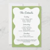 彼女のパーフェクトマッチョグリーンティーバチェロレッテウィークエンド 招待状 (裏面)