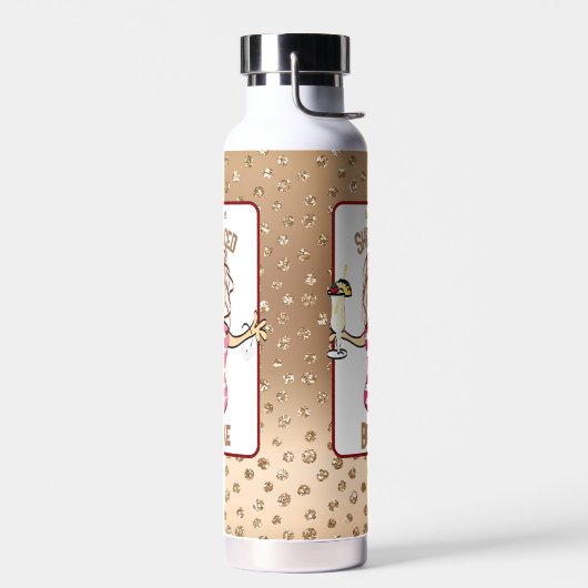 彼女のビーチパーティーにおすすめの面白いクルーズバケーションギフト ウォーターボトル (左面)