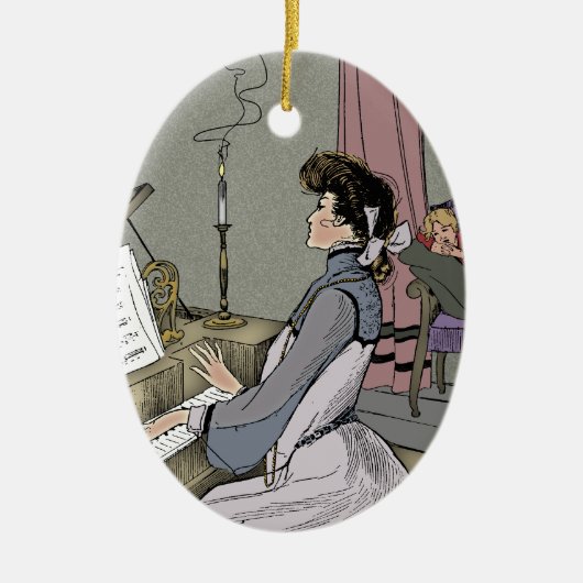 彼女のピアノ セラミックオーナメント (正面)