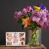 彼女のピンクのクリスマスフォトメモリ記念のために フォトブロック