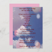 彼女のフラットグリーティングカードにあなたのショットを撃つ (正面/裏面)