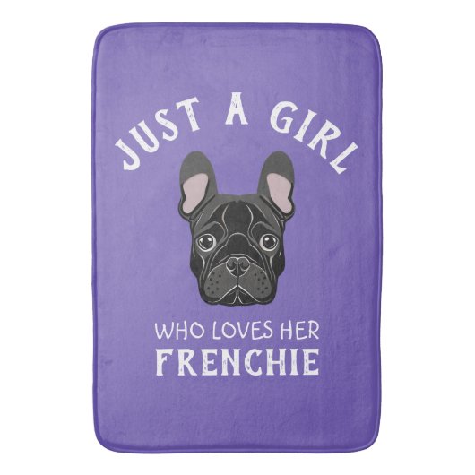 彼女のフランス人を愛しているだけの女の子 バスマット (正面縦)