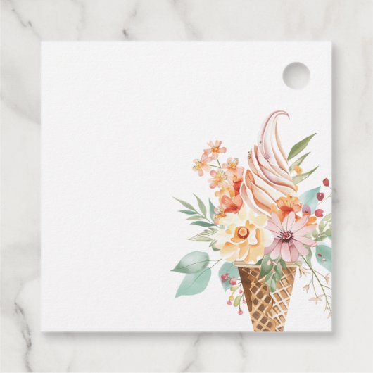 彼女のブライダルシャワーが計画された フェイバータグ (裏面)