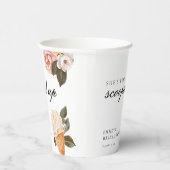 彼女のブライダルシャワーが計画された 紙コップ (右)