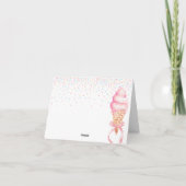 彼女のブライダルシャワーのお礼カード サンキューカード (裏面)