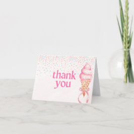 彼女のブライダルシャワーのお礼カード サンキューカード