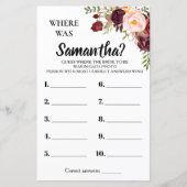 彼女のブライダルシャワー英語のゲスペインのーム (正面)