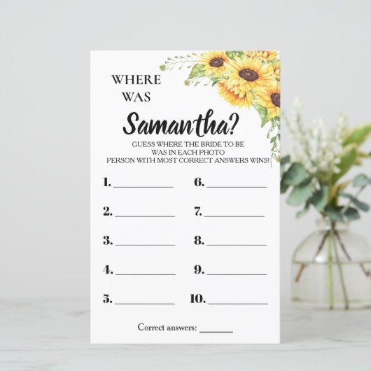 彼女のブライダルシャワー英語のゲスペインのーム (スタンド正面)