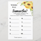 彼女のブライダルシャワー英語のゲスペインのーム (正面)