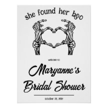 彼女のブーを見つけた！ハロウィンのウェディングシャワーの歓迎