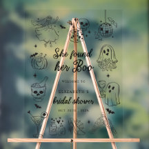 彼女のブーを見つけた ブライダルシャワーのウェルカムサイン