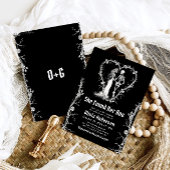 彼女のブーを見つけた ブラックハロウィーンの花嫁のシャワー 招待状