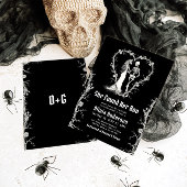 彼女のブーを見つけた ブラックハロウィーンの花嫁のシャワー 招待状