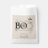 彼女のブーを見つけた ルスティック ハロウィン ウェディング シャワー フェイバーバッグ (正面)