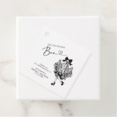 彼女のブーゴースト フローラル ブライダルシャワー フェイバータグ (インサイチュ)