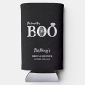 彼女のブーブラックハロウィンウェディングシャワー スリム缶クーラー (裏面)