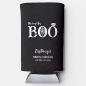 彼女のブーブラックハロウィンウェディングシャワー スリム缶クーラー (正面)