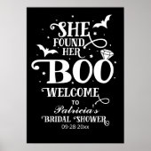 彼女のブーブリダルシャワーの歓迎看板 ポスター (正面)