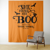 彼女のブー ハロウィン ウェディングシャワー 背景 タペストリー (インサイチュ)