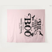 彼女のブー ハロウィン ウェディングシャワー 背景 タペストリー (正面(横))