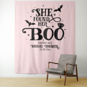 彼女のブー ハロウィン ウェディングシャワー 背景 タペストリー (インサイチュ)